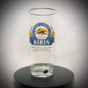 Kirin Beer Glass - Etsy