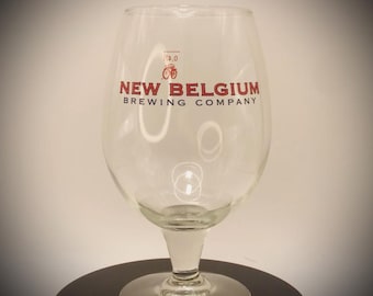 New Belgium Brewery Company Stemmed Beer Glass 0.47L VGC