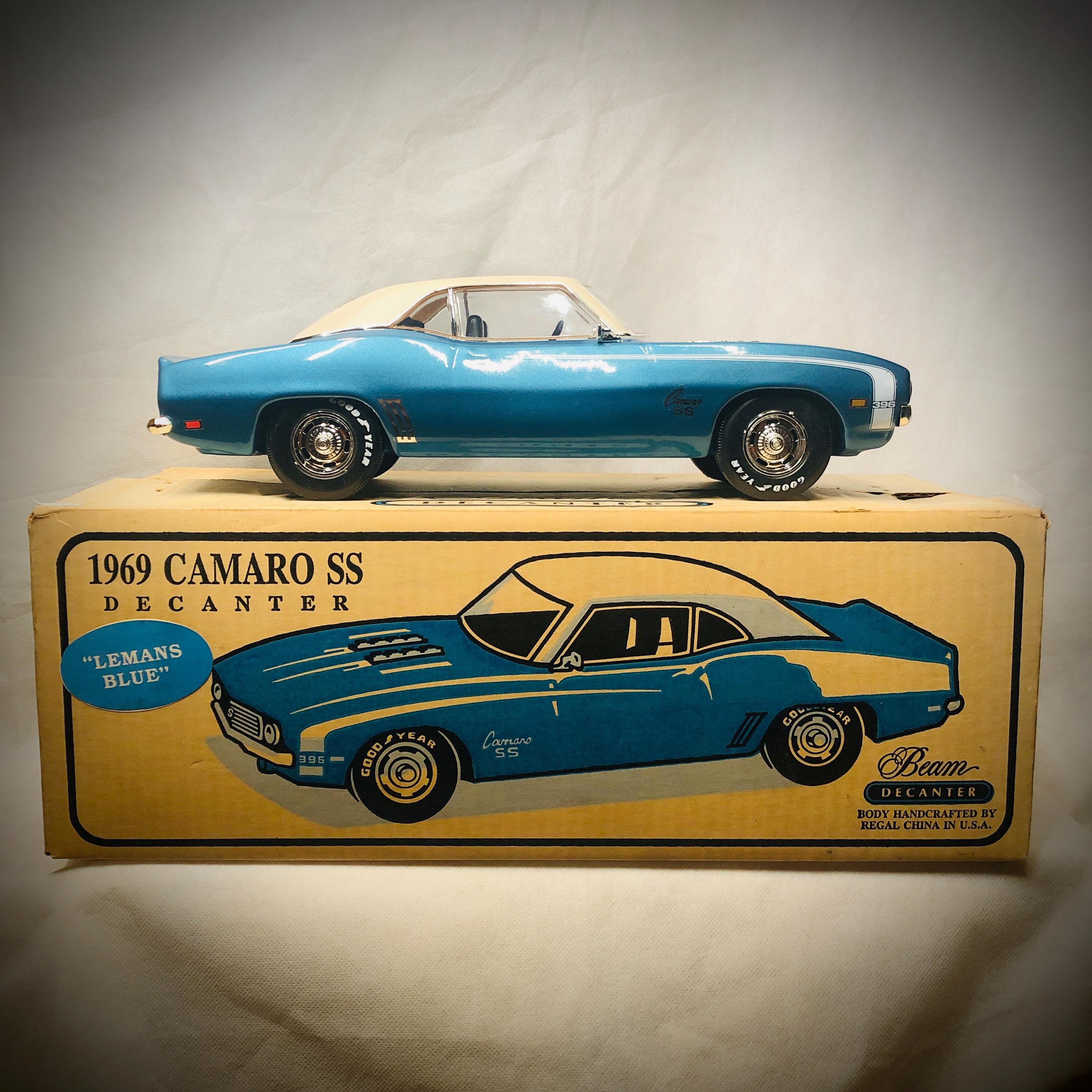 Very Nice W/box - Jim Beam 1969 Camaro SS Decanter Hard Color to