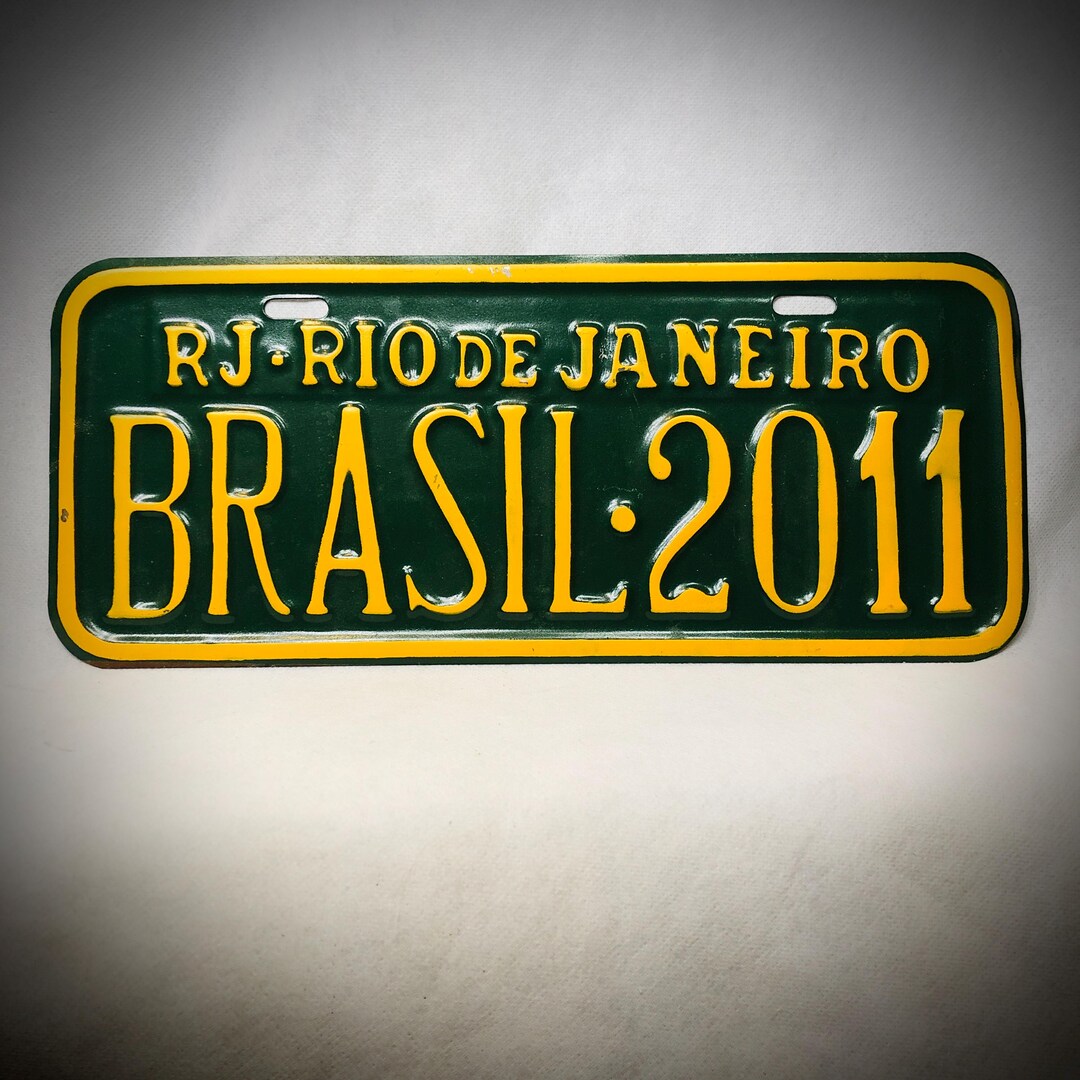 2011 RJ - Rio De Janeiro Brazil License Plate - Etsy