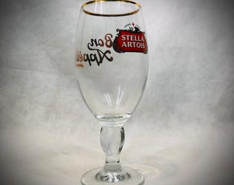 Vaso de cerveza Stella Artois Bon Appetit, para bar, artículos de bar, cristalería, 33 cl.