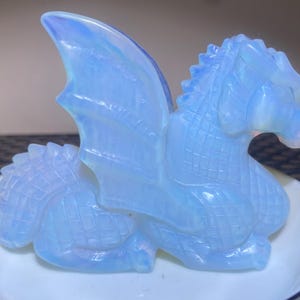 3.5“ Opal crystal,crystal fly dragon,Hand carved,crystal healing,Home decoration,crystal gifts 1pc