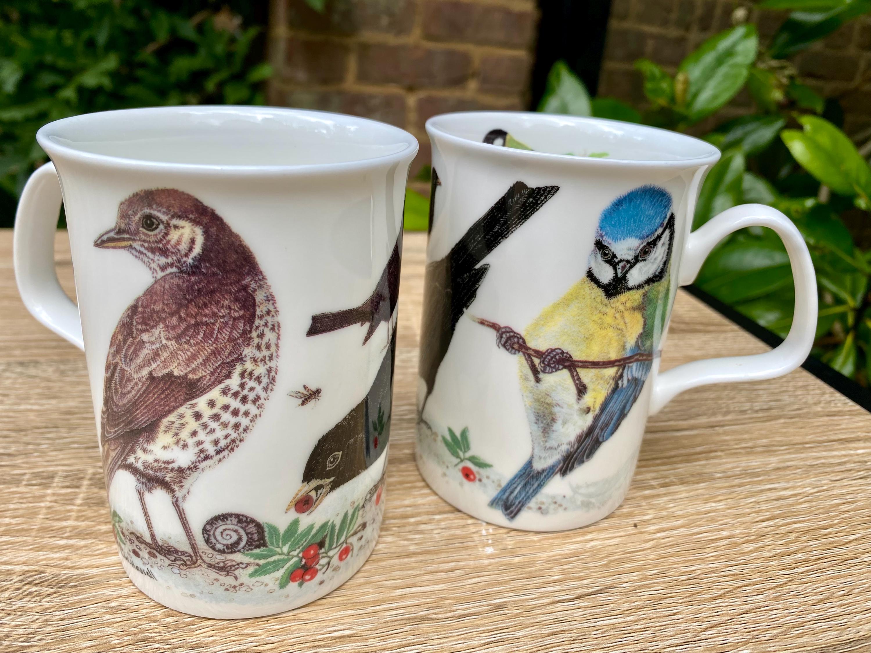 Roy Kirkham 'garden Birds' Bone China Mugs Set of 2 - Etsy