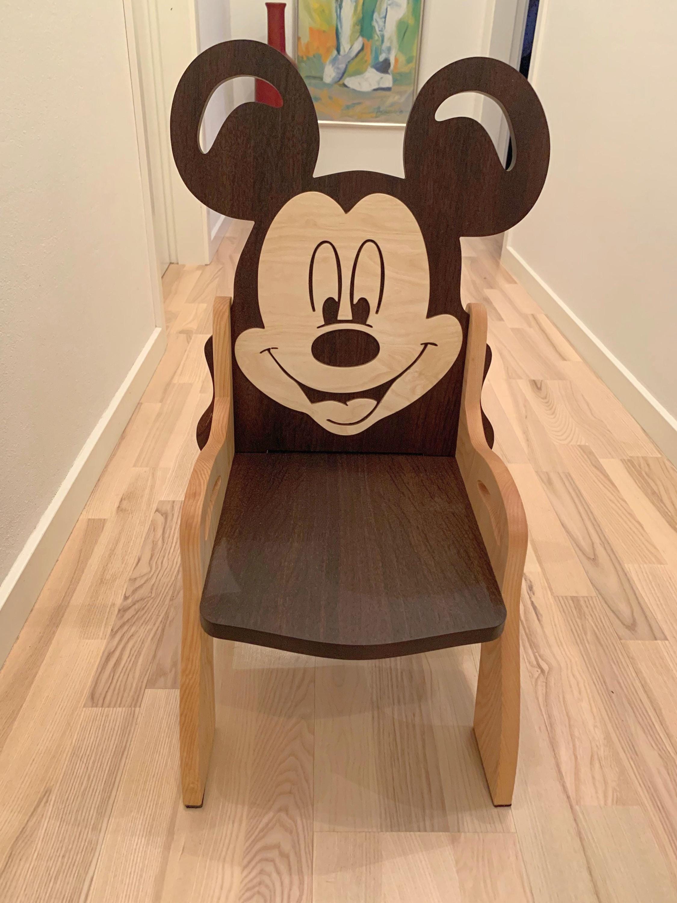 ミッキー装飾　1人掛け椅子　　スツール ミッキー装飾 1人掛け椅子 スツール Wooden mickey chair - Etsy 日本