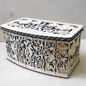 File cnc per scatole di legno, file cnc, taglio laser, cnc, file svg, file laser, taglio laser, progetto cnc, file dxf, file eps