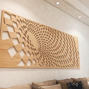 Panel on the wall Tunnel of infinity cnc file,3d panno cnc,laser cutting,cnc,file svg,file laser,laser cut,cnc plan,dxf file,eps file
