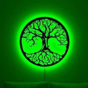 Tree of Life LED Wall Art – Illuminated Nature-Inspired Decor for Living Room, Bedroom, Entryway or Meditation Space, Gift for Her