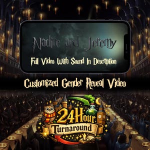 Harry Potter Gender Reveal Video | Custom Wizard Theme (Digital Download)