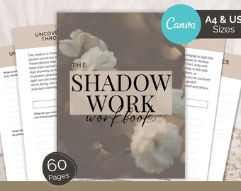 Cuaderno de trabajo sobre el trabajo con la sombra (PLR) / Cuaderno de trabajo de coaching / Coaching de vida / Trabajo con la sombra / Salud mental / Producto de reventa PLR