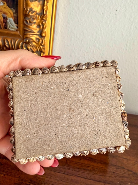 Vintage Seashell Box Decorative Shell Trinket Box… - image 15