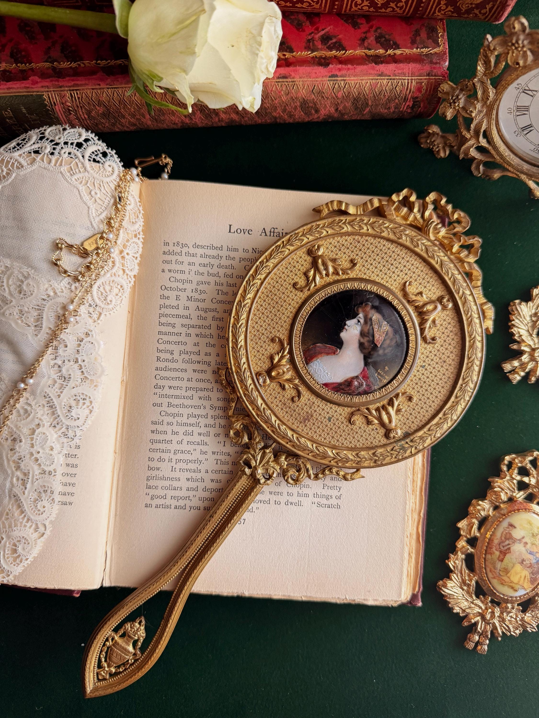 Antique Hand Mirror Limoges - Etsy
