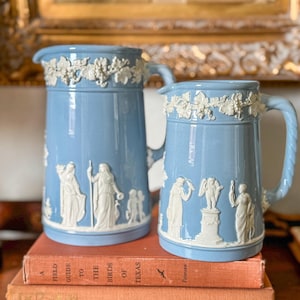Vintage Blue Wedgwood Jasperware Pitcher Vintage Wedgwood Creamer Queensware Pitchers Wedgwood Blue Jasperware Sold Seperately