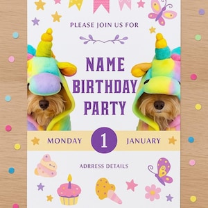 Birthday Invitation Template, Special Event Invitation, Join Us Invitation, Electronic Invite Template, Clean Invitation Canva