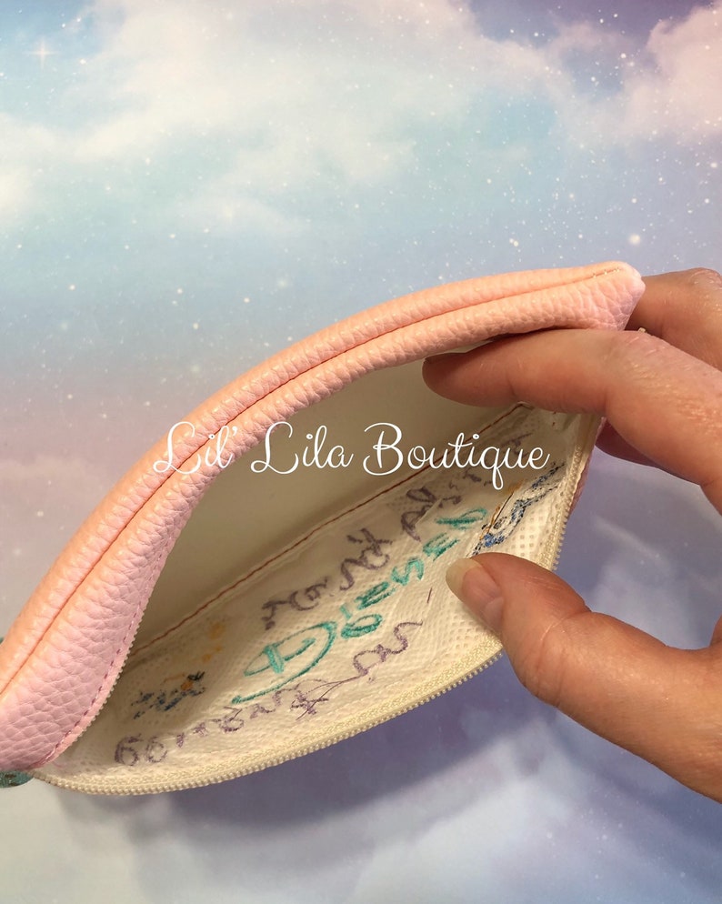 Blue bird zipper pouch