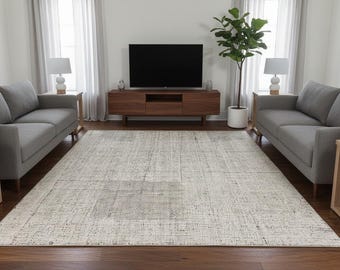 Hand Loomed New Zealand Wool Rug | Ivory Cream Scandinavian Flatweave