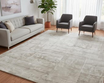 Hand-Loomed New Zealand Wool Rug | Minimalist Textured Scandinavian Style
