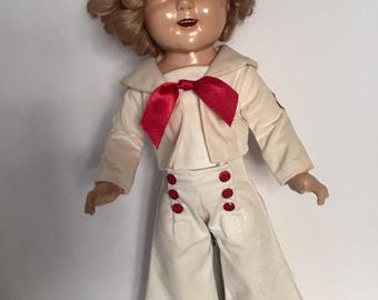 Shirley Temple doll styled after her as Star in the 1936 movie Captain January