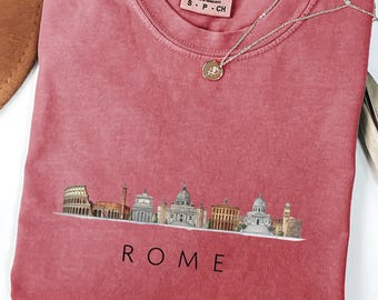 Rome Attracties-T-shirt, Rome Lovers-cadeau, Rome-shirt, Rome-cadeau