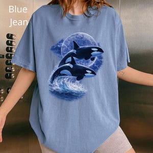 Sea Animals Ocean Shirt, Marine Life Tee, Whale T-Shirt, Turtle T-shirt, Tee for Marine Lover, Orca Shirt, Gift for Ocean Lover image 4