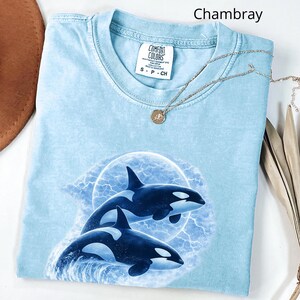 Sea Animals Ocean Shirt, Marine Life Tee, Whale T-Shirt, Turtle T-shirt, Tee for Marine Lover, Orca Shirt, Gift for Ocean Lover image 3