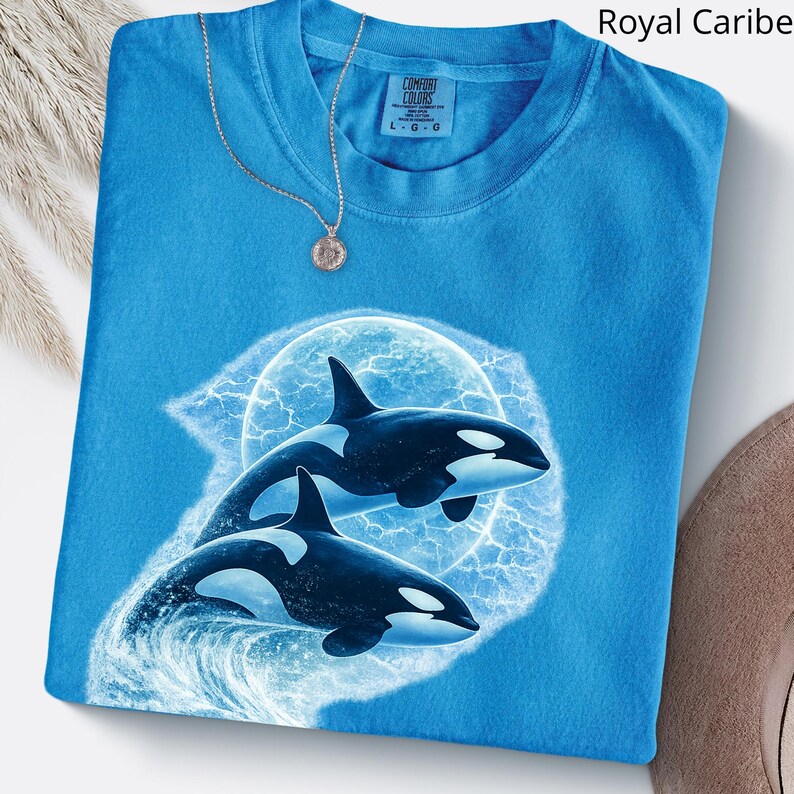 Sea Animals Ocean Shirt, Marine Life Tee, Whale T-Shirt, Turtle T-shirt, Tee for Marine Lover, Orca Shirt, Gift for Ocean Lover image 8