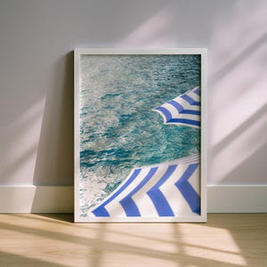 Positano Beach Print: Amalfi Coast Umbrellas, Italy Travel Photography