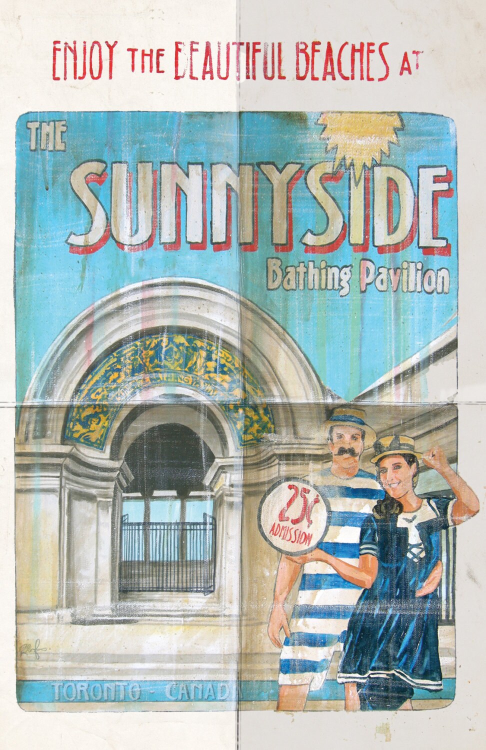 Sunnyside Bathing Pavilion Toronto Postcard by Rob Croxford Etsy