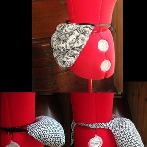 Victorian Bustle Pad or Bustle Pillow Sewing Pattern - Three Different Styles