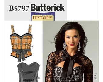 Butterick 5797 Sewing Pattern - Women's Corset and Shrug Making History Pattern - Sizes 14-22 Bust: 36-44" - UNCUT OOP