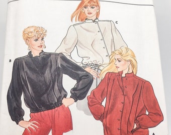 1980s Women's Fitted Jacket Sewing Pattern - Butterick 4504 - Size 12 14 16