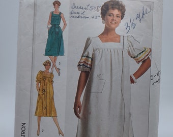 Simplicity 7427 Vintage 1980s Sewing Pattern Women's Pullover Dress - Sz 8-12