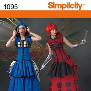 Simplicity 1095 Sewing Pattern - Doctor Who Style Corset and Steampunk Costumes - Sizes 6-14 Bust: 30.5-36" - UNCUT OOP