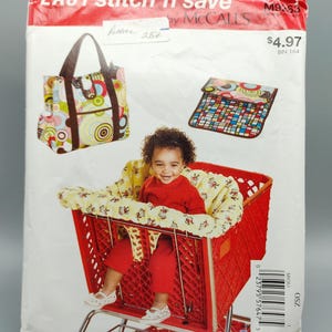 ショッピングカートのシートカバー、おむつバッグ、おむつ替えパッドの縫製パターン | McCall's 9263 |