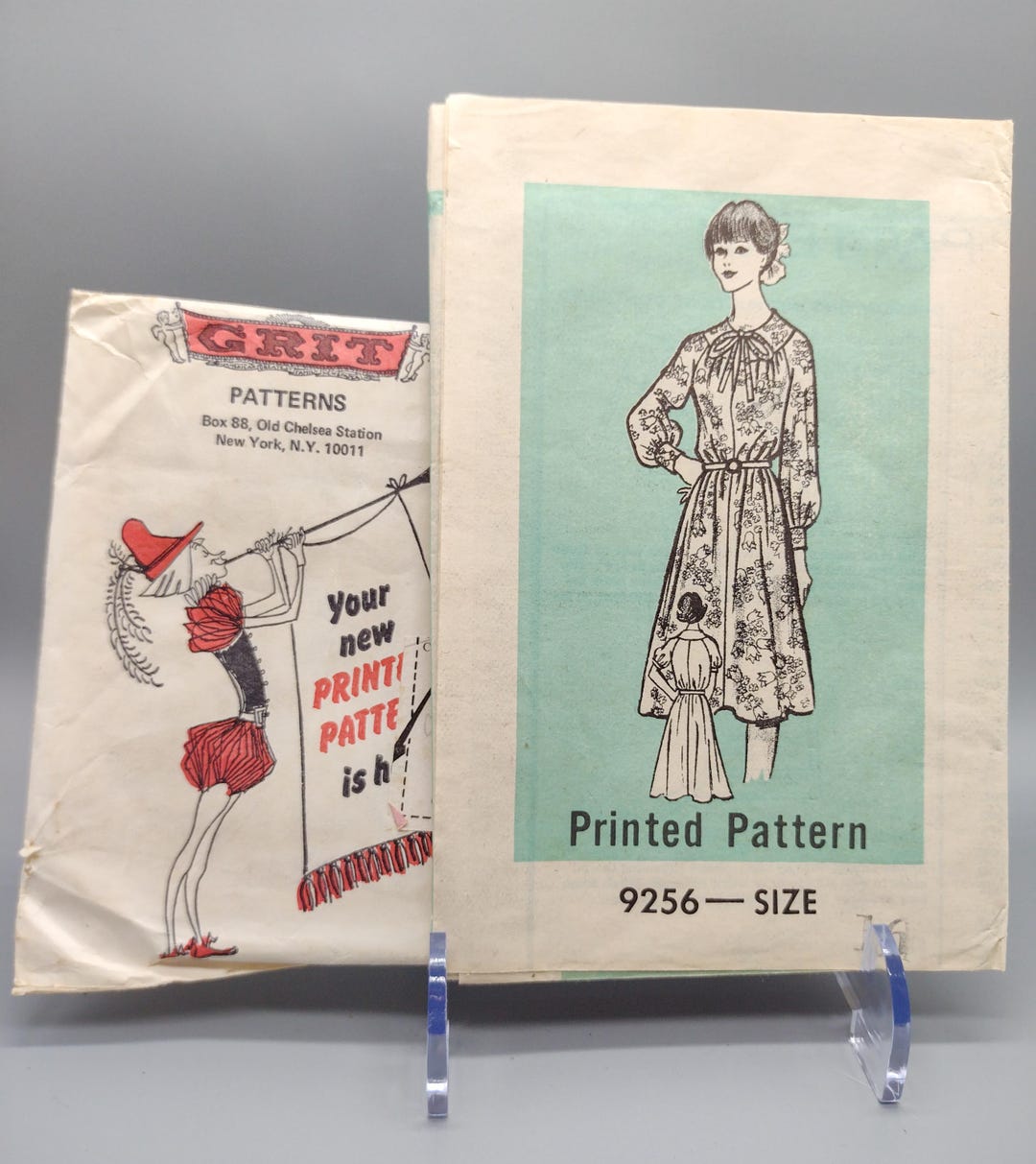 RARE Vintage Belted Dress Pattern | Mail Order 9256 | Size 16 UNCUT - Etsy