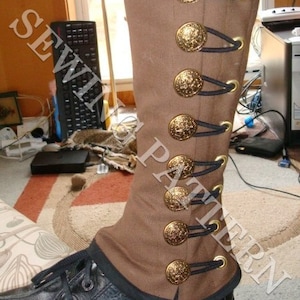 Steampunk Military Spats Sewing Pattern image 1