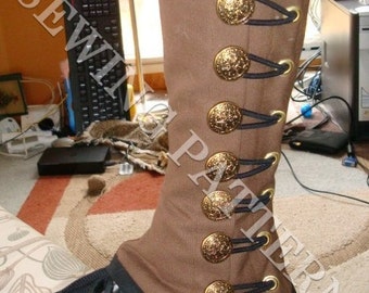 Steampunk Military Spats Sewing Pattern