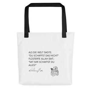 Gift for girlfriend or mom - shopping bag with saying - empowering working mom tote bag - bag for birthday or Mother&#39;s Day