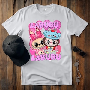 Labubu Monster Doll PNG: Sublimation Design File for T-Shirts