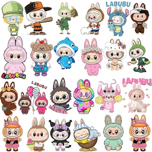 Labubu Cartoon Character SVG PNG Bundle: Cricut & Sublimation Vector (Digital Download)