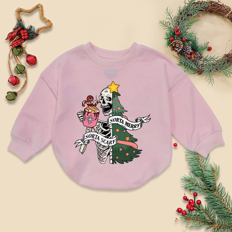 thumbnail image 2 of Sorta Merry Sorta Feral Christmas Sweatshirt Funny Christmas Shirt 2 of 11