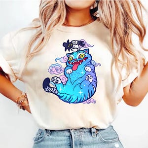 Demon Hunter Tiger Tee, Kpop Demon Hunters Tiger Shirt, Merch Kpop Shirt, Hunters Tiger fan, Kpop Saja Boys Shirt, Derpy the Tiger And Bird