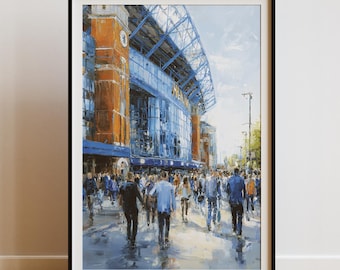 Stamford Bridge Art Print | Chelsea FC Stadium, London (Digital Download)