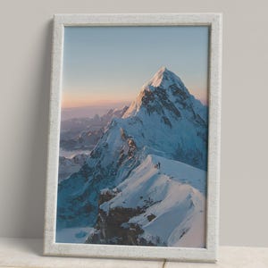 Monte Everest: Arte mural de la montaña del Himalaya (Descarga digital)