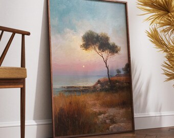 Red Sea Coast Print: African Sunset Landscape (Digital Download)