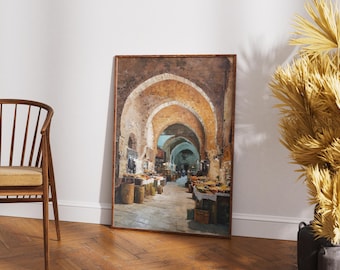 Istanbul Grand Bazaar Print | Ottoman Souk Painting (Digital Download)