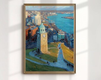 Halifax Wall Art Nova Scotia Print Citadel Hill Clock Tower Canada Landscape Digital Download