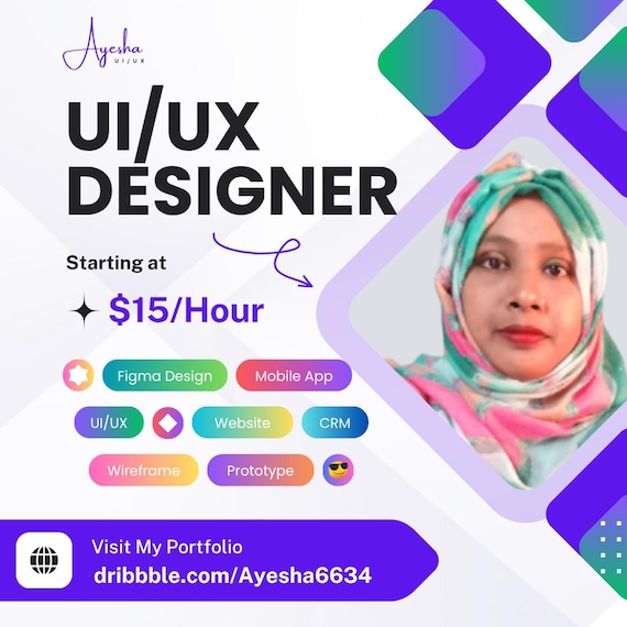 Professional UI/UX Design Service | Figma, Mobile App & Wix Website