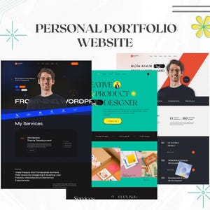 Modelo de Portfólio Pessoal Figma | Portfólio de Designer Digital | Design de UI e UX para Landing Pages Modernas para Criativos e Freelancers