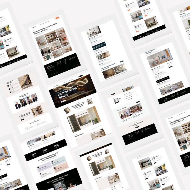 Figma Interior Design Client Portal | Moodboard & Proposal UI Kit - Etsy