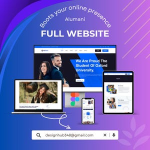 Alumani—Modern Website UI Kit for Figma | UX Design Template for Agencies & Startups